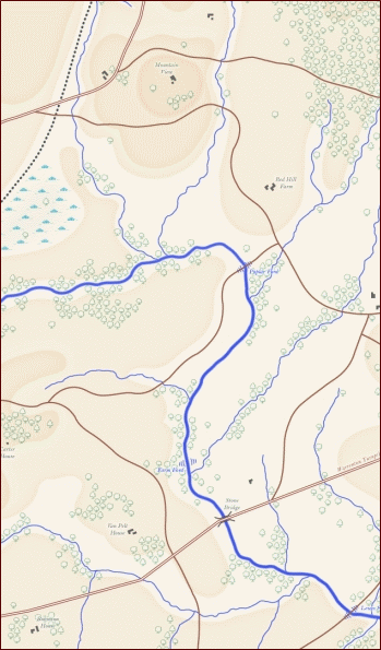 Portion of game map (terrain only)