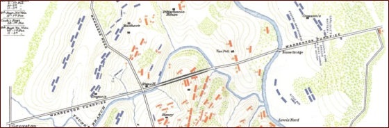 Second potential map of Bull Run area.